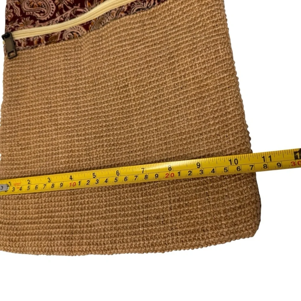 Jute Cottage Sling Handbag Dobby Jute Fabric‎ Ethnic Block Kalamkari Design